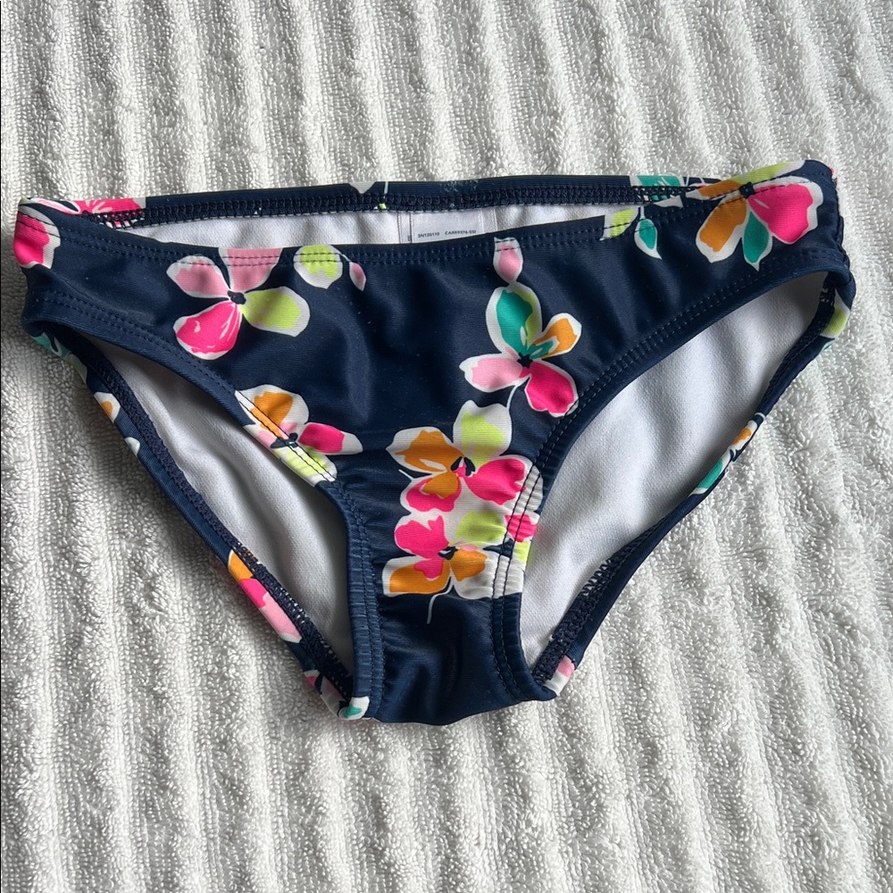 Carter's Navy Floral Kids Bikini Bottom